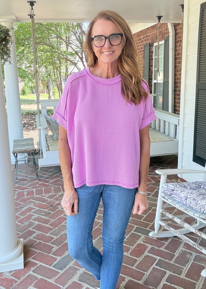 Day In The Life Top - Spring Violet - Zenana Casual Top -Jimberly's Boutique-Olive Branch-Mississippi
