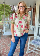 Delta Bloom Top - Ecru | Entro - Entro Top - Jimberly's Boutique - Olive Branch - Mississippi