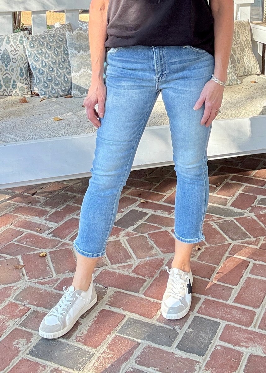 Delta Crop Skinny Jeans | Risen - risen jeans - Jimberly's Boutique - Olive Branch - Mississippi