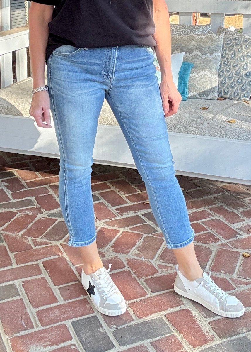 Delta Crop Skinny Jeans | Risen - risen jeans - Jimberly's Boutique - Olive Branch - Mississippi