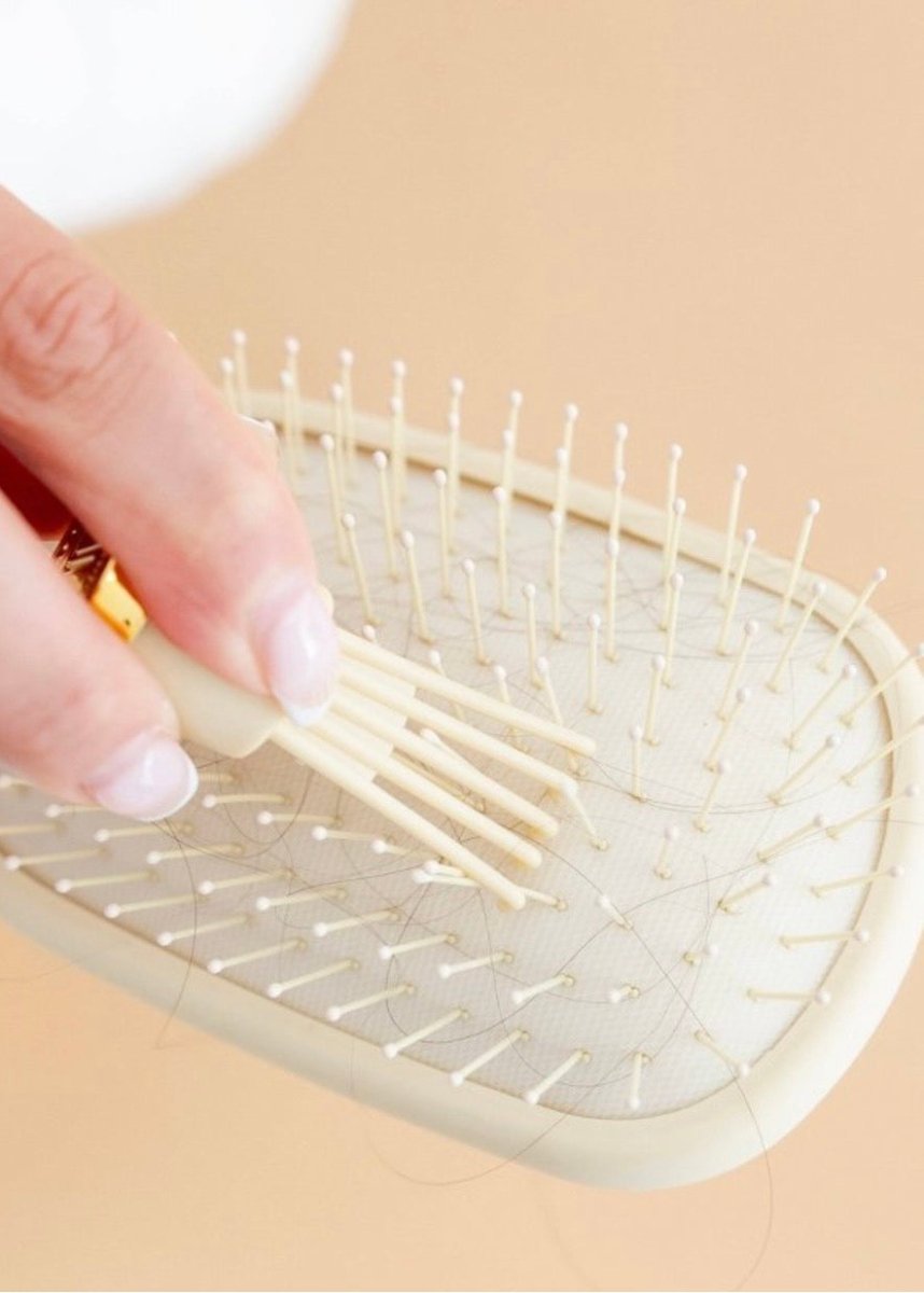 Detangler Hair Brush for Medium Hair – Full Size - Tan - Teleties Hair Brush - Jimberly's Boutique - Olive Branch - Mississippi