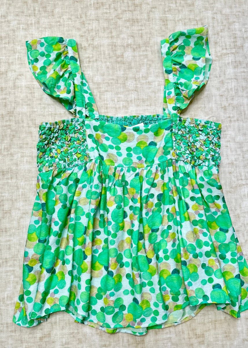 Dippin Dots Top - Green - Jimberly's Boutique - Olive Branch - Mississippi
