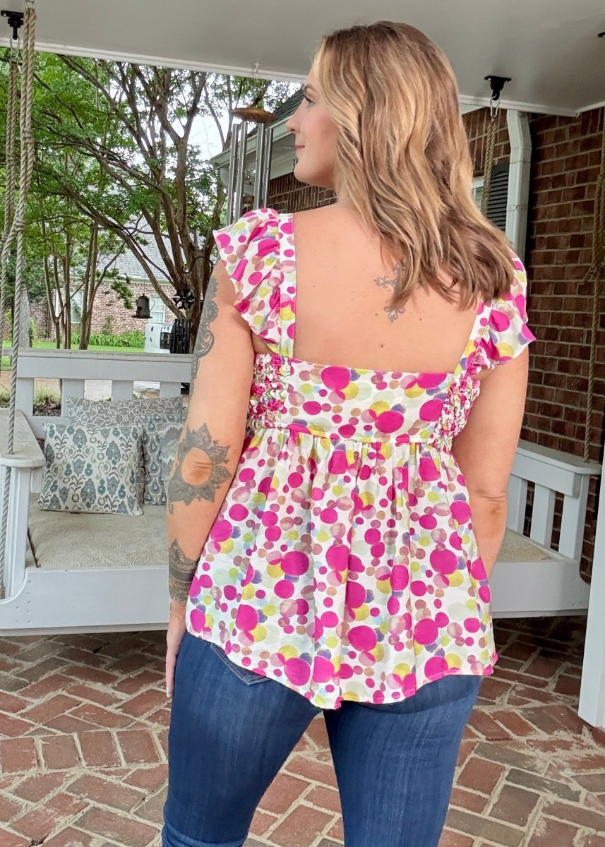 Dippin Dots Top - Pink - Jimberly's Boutique - Olive Branch - Mississippi