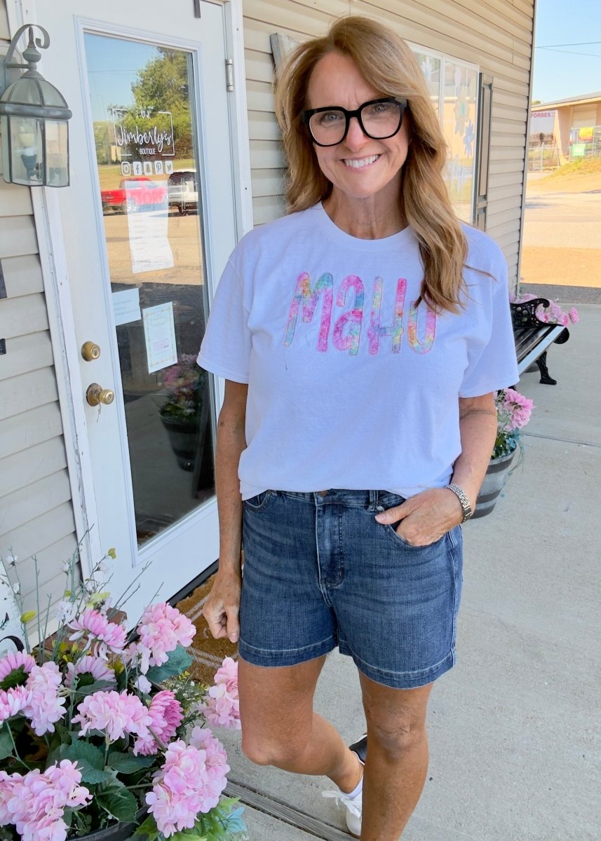 Double Button Tummy Control Denim Shorts | Judy Blue - Judy Blue Shorts - Jimberly's Boutique - Olive Branch - Mississippi