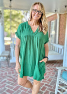 Dream A Little Dream Dress - Dark Green - Casual Dress - Jimberly's Boutique - Olive Branch - Mississippi