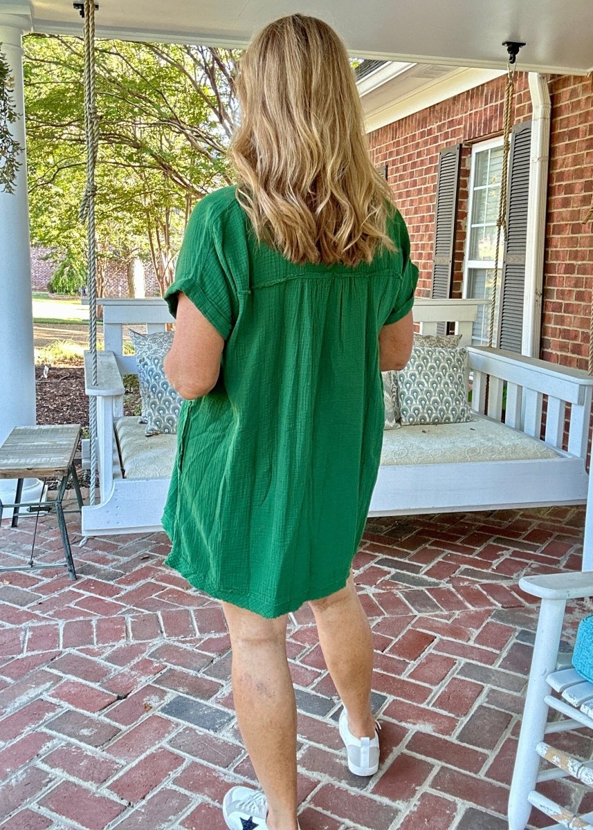 Dream A Little Dream Dress - Dark Green - Casual Dress - Jimberly's Boutique - Olive Branch - Mississippi
