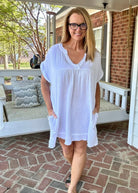 Dream A Little Dream Dress - White - Casual Dress -Jimberly's Boutique-Olive Branch-Mississippi