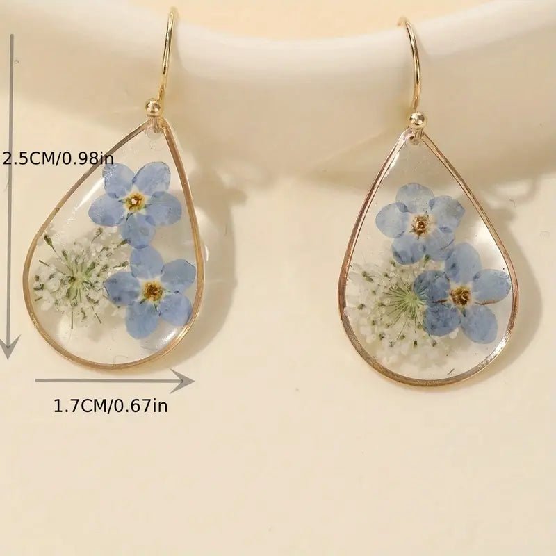 Dried Flower Earrings - Earrings - Jimberly's Boutique - Olive Branch - Mississippi