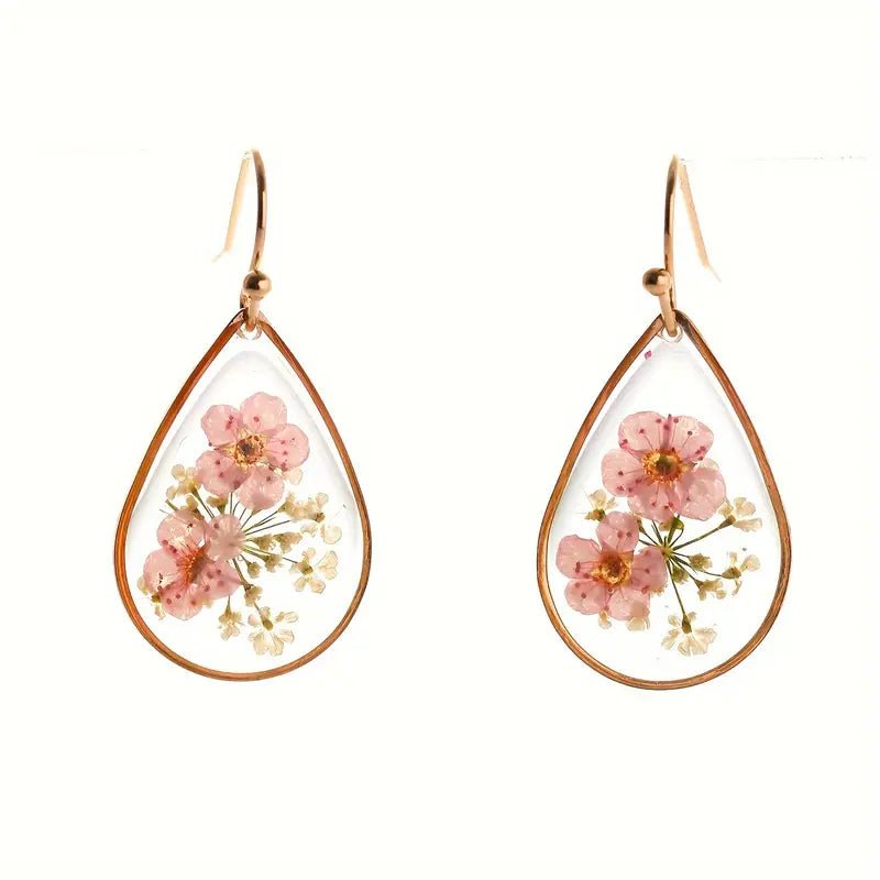 Dried Flower Earrings - Earrings - Jimberly's Boutique - Olive Branch - Mississippi