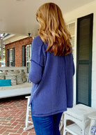 Easy Edge Top - Navy - Casual Top - Jimberly's Boutique - Olive Branch - Mississippi