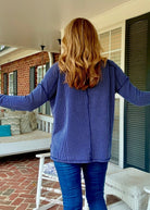 Easy Edge Top - Navy - Casual Top - Jimberly's Boutique - Olive Branch - Mississippi