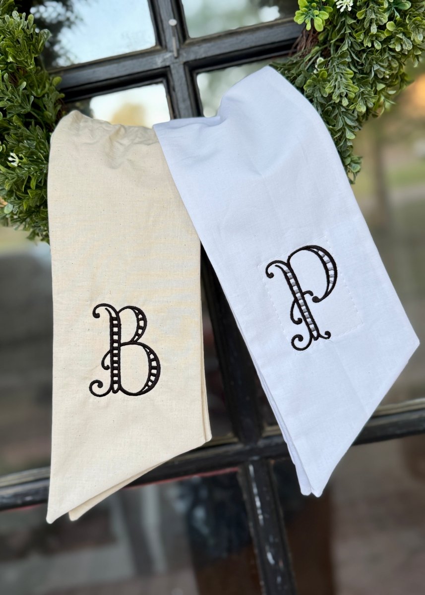 Embroidered Wreath Sash with Initial - Wreath Sash - Jimberly's Boutique - Olive Branch - Mississippi
