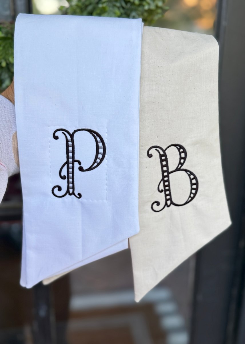 Embroidered Wreath Sash with Initial - Wreath Sash - Jimberly's Boutique - Olive Branch - Mississippi