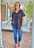 Enchanted Empire Waist Top - Black (Jimberly's Deal) - Casual Top - Jimberly's Boutique - Olive Branch - Mississippi