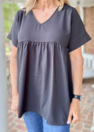 Enchanted Empire Waist Top - Black (Jimberly's Deal) - Casual Top - Jimberly's Boutique - Olive Branch - Mississippi