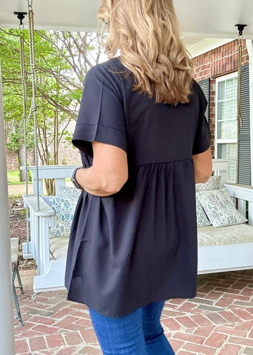 Enchanted Empire Waist Top - Black (Jimberly's Deal) - Casual Top - Jimberly's Boutique - Olive Branch - Mississippi