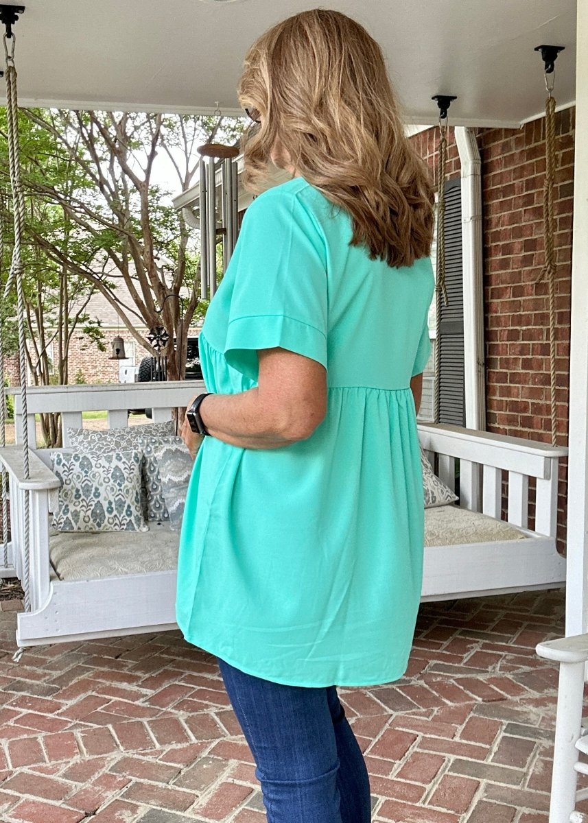 Enchanted Empire Waist Top - Mint Green (jimberly's Deal) - Casual Top - Jimberly's Boutique - Olive Branch - Mississippi