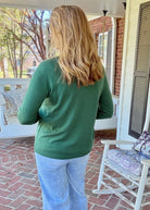 Everyday Classic Crew Neck Sweater - Army Green - Jimberly's Boutique-Olive Branch-Mississippi