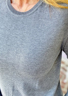 Everyday Classic Crew Neck Sweater - Charcoal - Jimberly's Boutique-Olive Branch-Mississippi