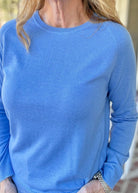 Everyday Classic Crew Neck Sweater - Cornflower - Jimberly's Boutique-Olive Branch-Mississippi