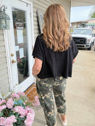 Exposed Seam Boxy Top - Black - Casual Top - Jimberly's Boutique - Olive Branch - Mississippi