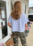 Exposed Seam Boxy Top - Heather Grey - Casual Top - Jimberly's Boutique - Olive Branch - Mississippi