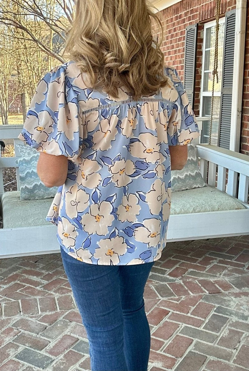Fabled In Floral Top | Periwinkle | Jodifl - Jodifl Top -Jimberly's Boutique-Olive Branch-Mississippi