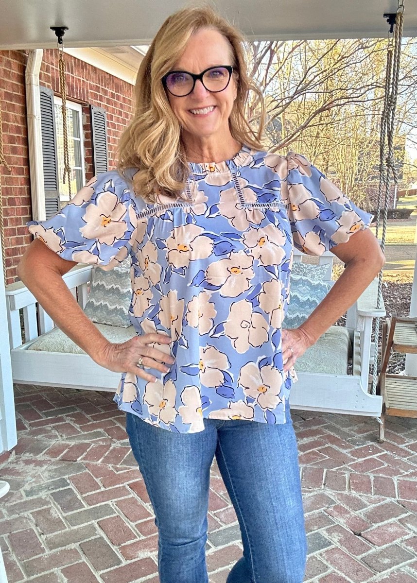 Fabled In Floral Top | Periwinkle | Jodifl - Jodifl Top -Jimberly's Boutique-Olive Branch-Mississippi