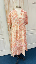 Finley Tiered Floral Print Dress - Pink | Umgee - Umgee Dress - Jimberly's Boutique - Olive Branch - Mississippi