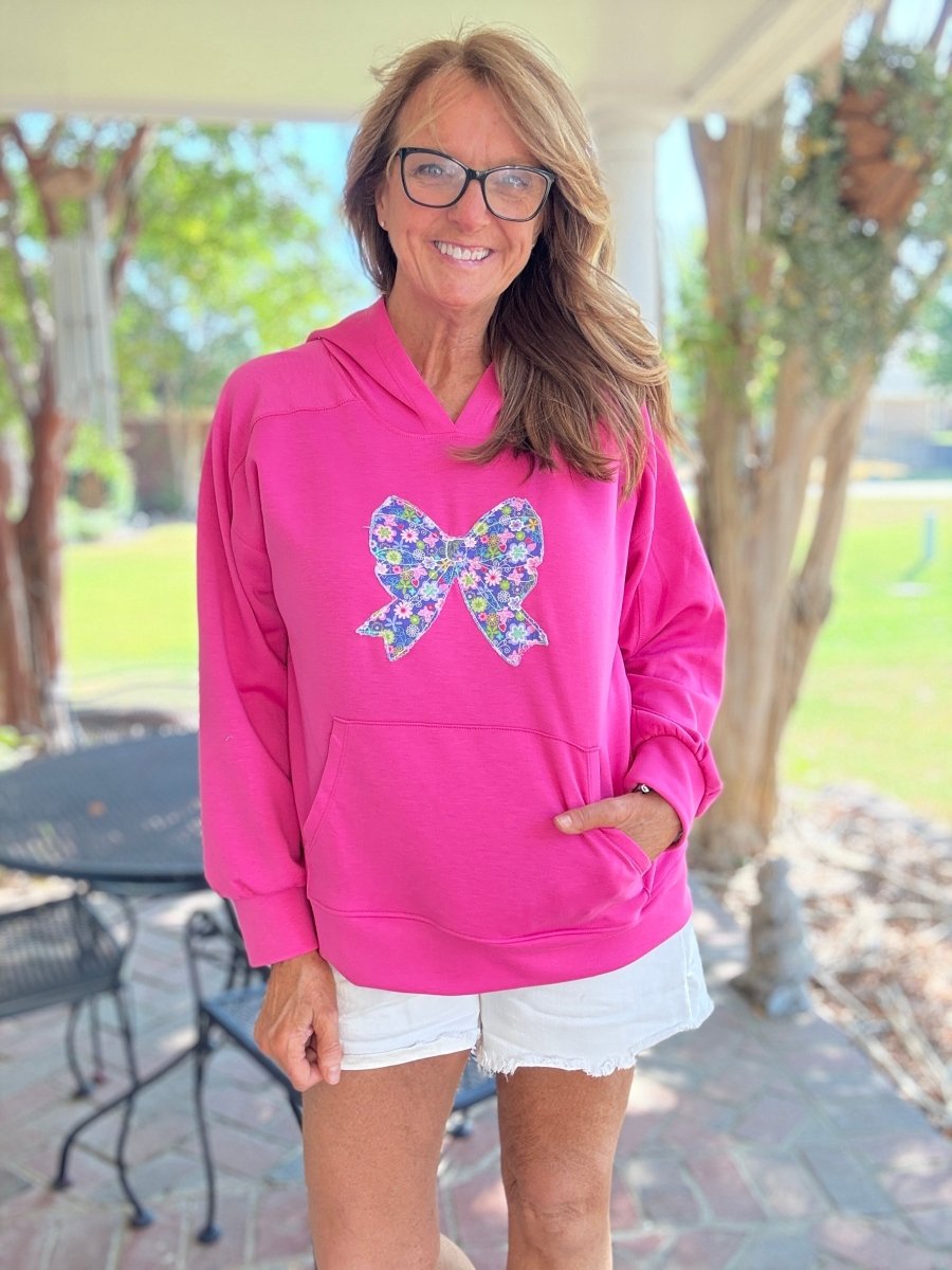 Floral Bliss Applique Hoodie | Dear Scarlett - hoodie - Jimberly's Boutique - Olive Branch - Mississippi