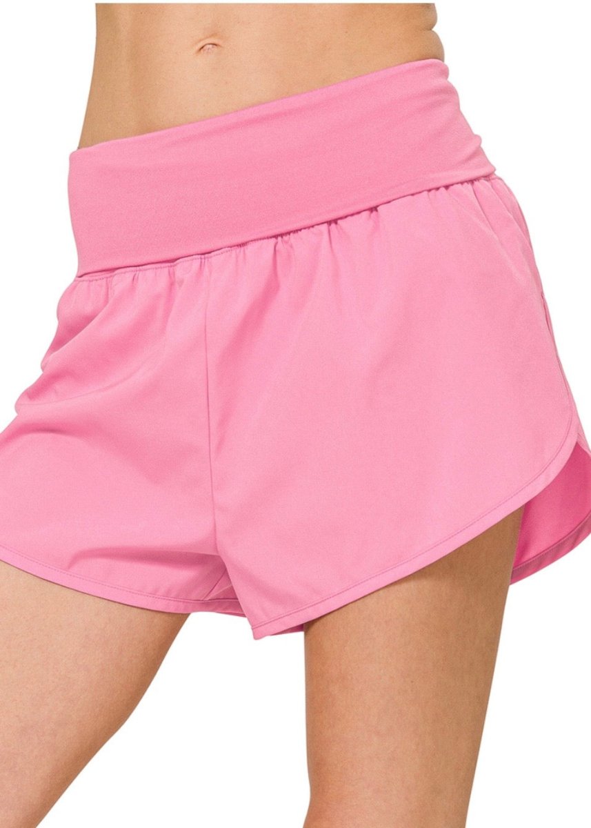Fold Over Band Running Shorts (Final Sale) - shorts - Jimberly's Boutique - Olive Branch - Mississippi