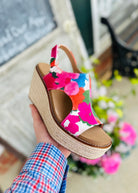 Freddie Platform Wedge | Flowers | Corkys - Corkys Wedge Sandals -Jimberly's Boutique-Olive Branch-Mississippi