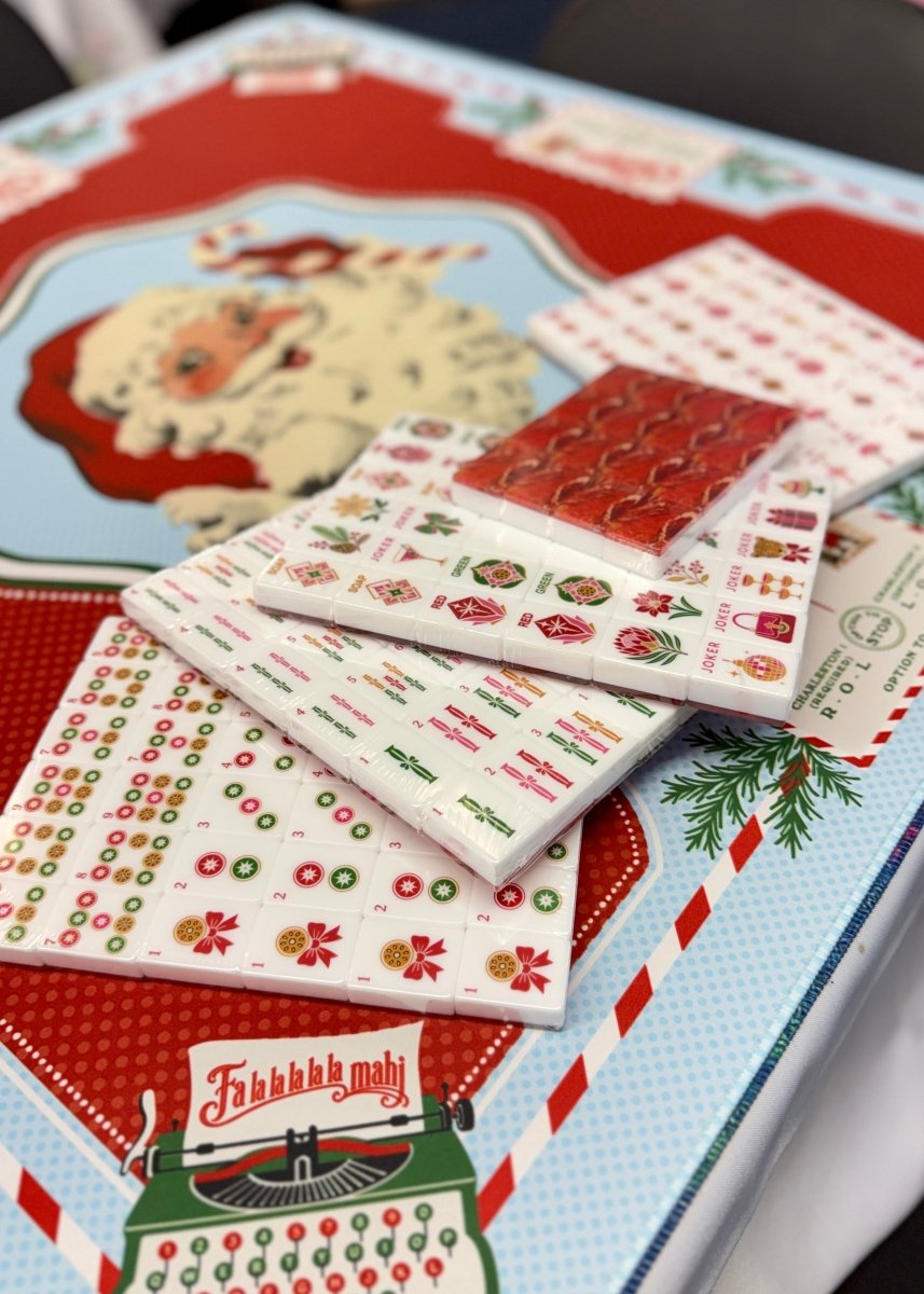 Geode Red Glam Mahjong Tiles | Brewtifully - Mahjong Tiles -Jimberly's Boutique-Olive Branch-Mississippi