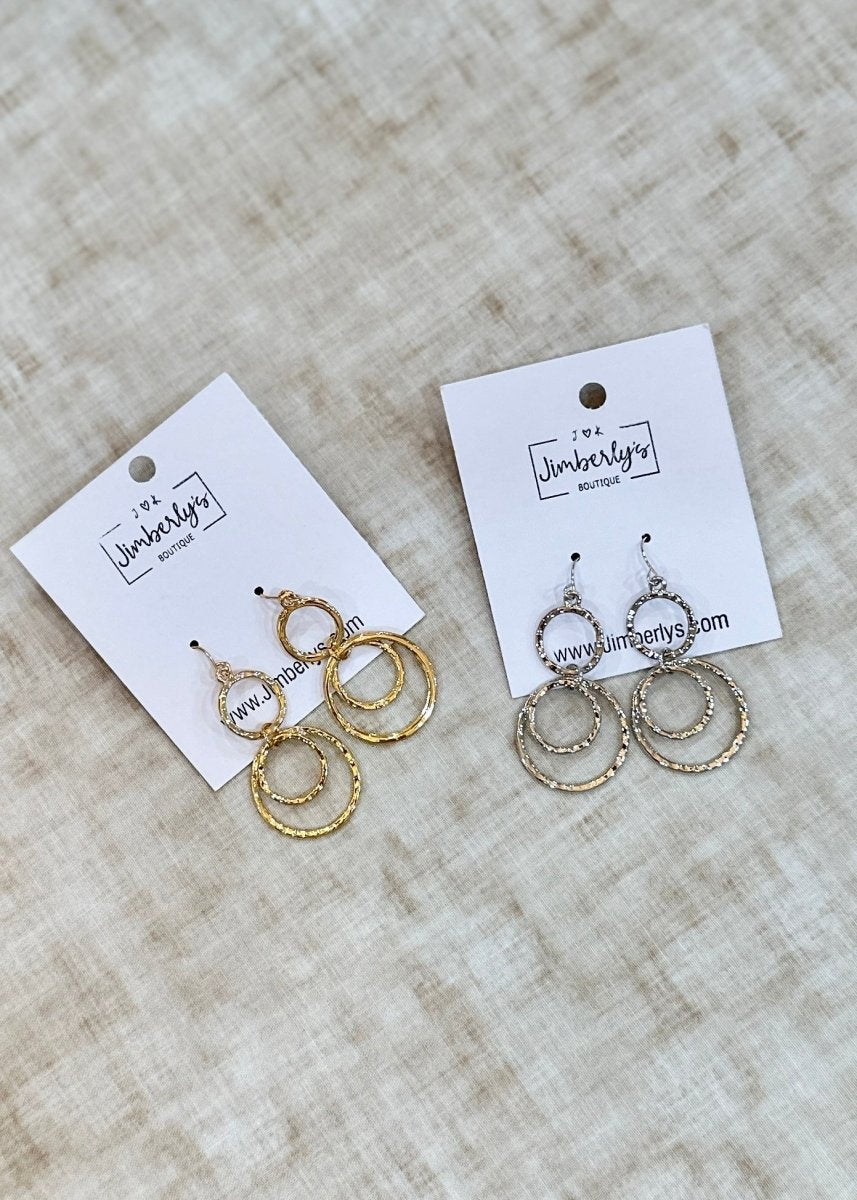 Geometric Triple Circle Earrings - Earrings - Jimberly's Boutique - Olive Branch - Mississippi
