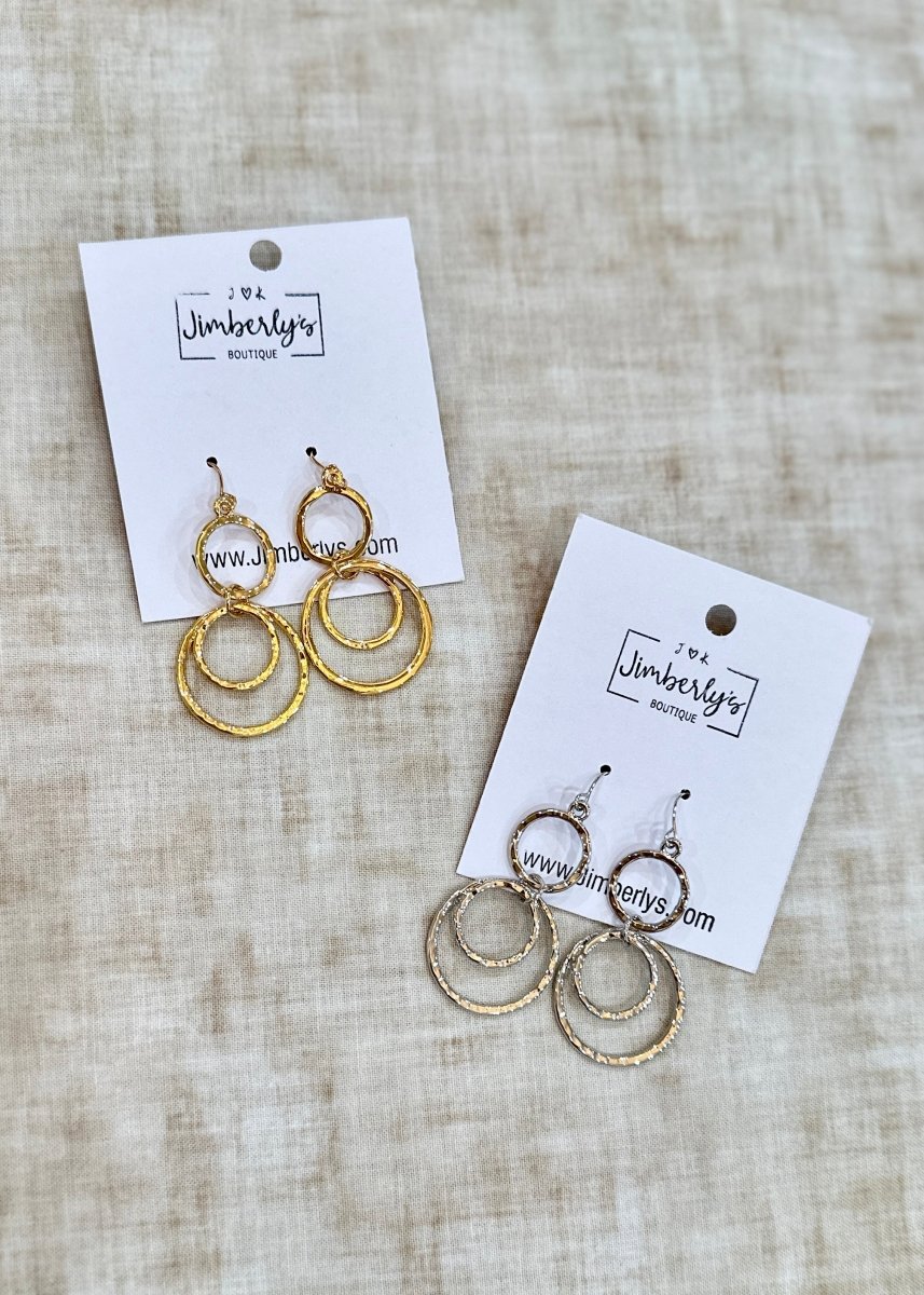 Geometric Triple Circle Earrings - Earrings - Jimberly's Boutique - Olive Branch - Mississippi