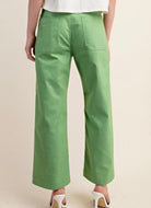 Gigio Cropped Pants - Apple Green - Casual Pants - Jimberly's Boutique - Olive Branch - Mississippi