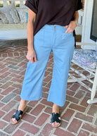 Gigio Cropped Pants - Blue - Jimberly's Boutique-Olive Branch-Mississippi