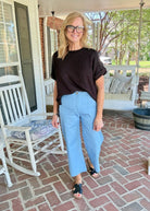 Gigio Cropped Pants - Blue - Jimberly's Boutique-Olive Branch-Mississippi