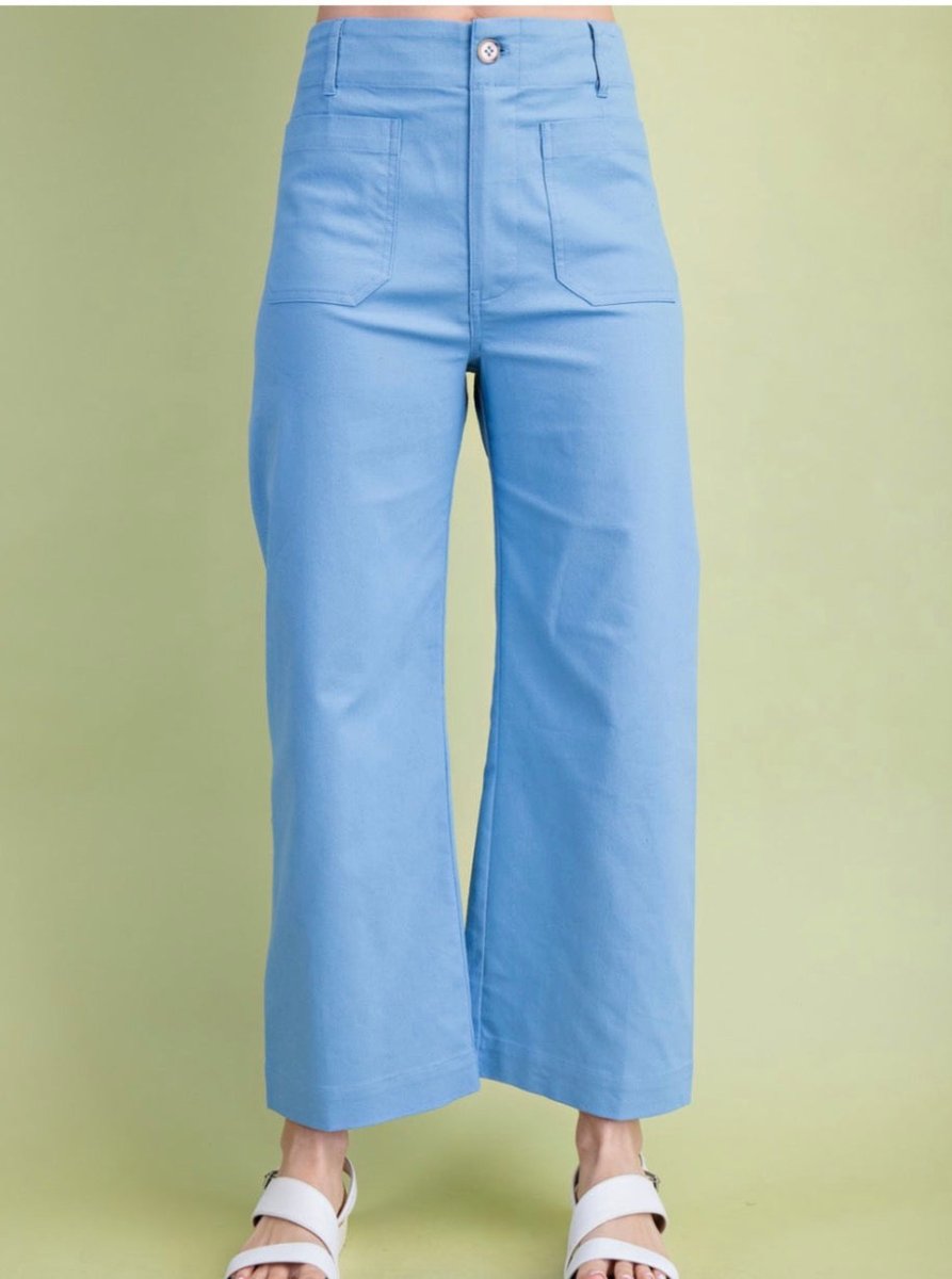 Gigio Cropped Pants - Blue - Jimberly's Boutique-Olive Branch-Mississippi