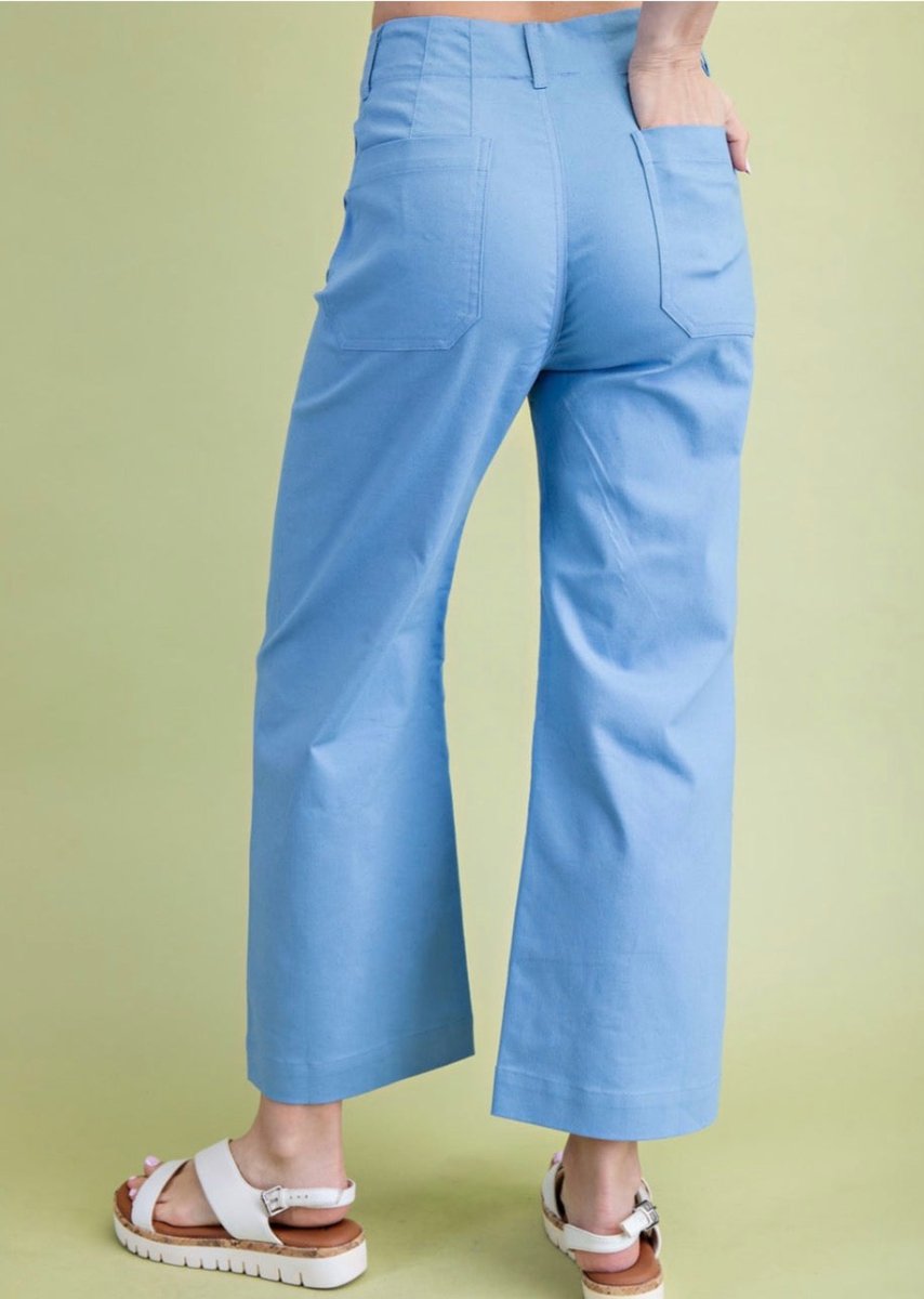 Gigio Cropped Pants - Blue - Jimberly's Boutique-Olive Branch-Mississippi