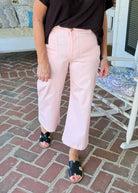 Gigio Cropped Pants - Pink - Jimberly's Boutique - Olive Branch - Mississippi