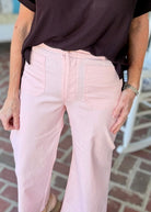 Gigio Cropped Pants - Pink - Jimberly's Boutique - Olive Branch - Mississippi