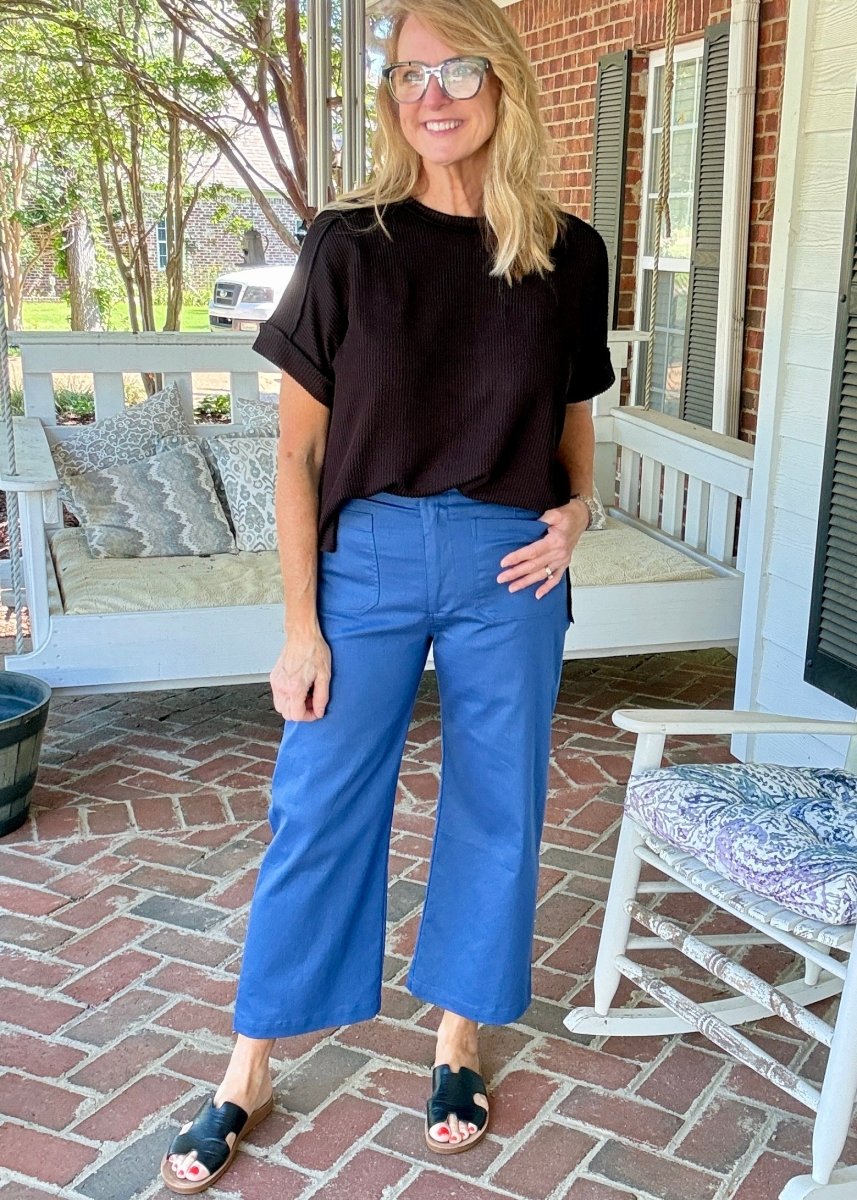 Gigio Cropped Pants - Royal Blue - Jimberly's Boutique-Olive Branch-Mississippi