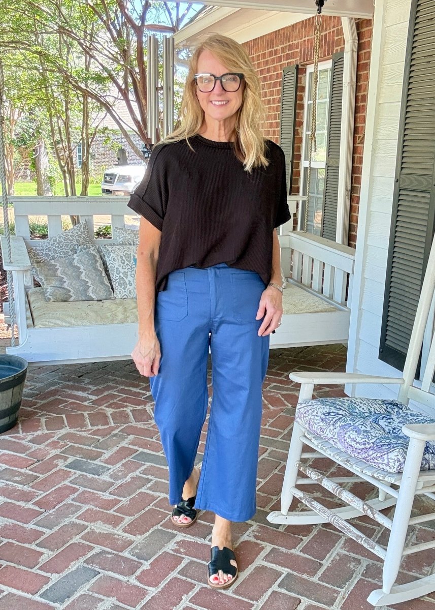 Gigio Cropped Pants - Royal Blue - Jimberly's Boutique-Olive Branch-Mississippi