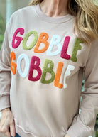 GOBBLE Patch Sweatshirt - fall sweatshirt - Jimberly's Boutique - Olive Branch - Mississippi