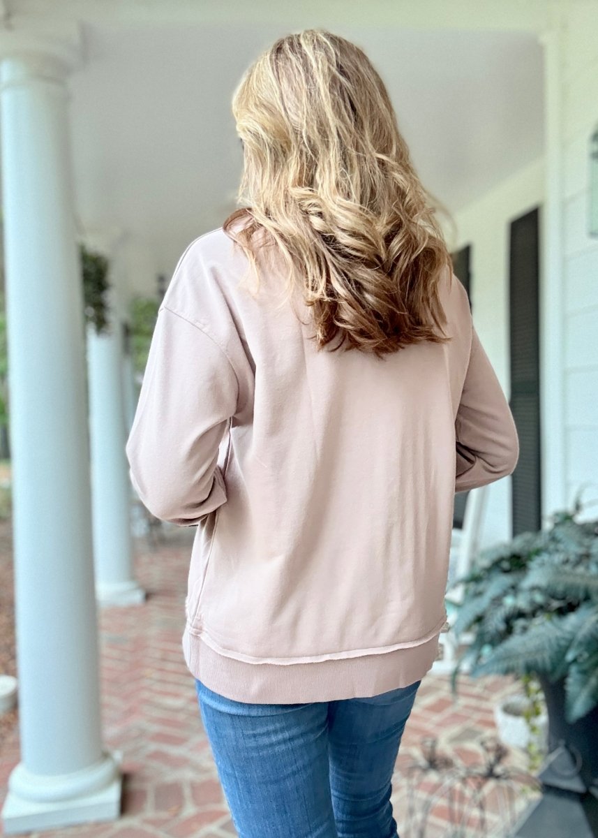 GOBBLE Patch Sweatshirt - fall sweatshirt - Jimberly's Boutique - Olive Branch - Mississippi