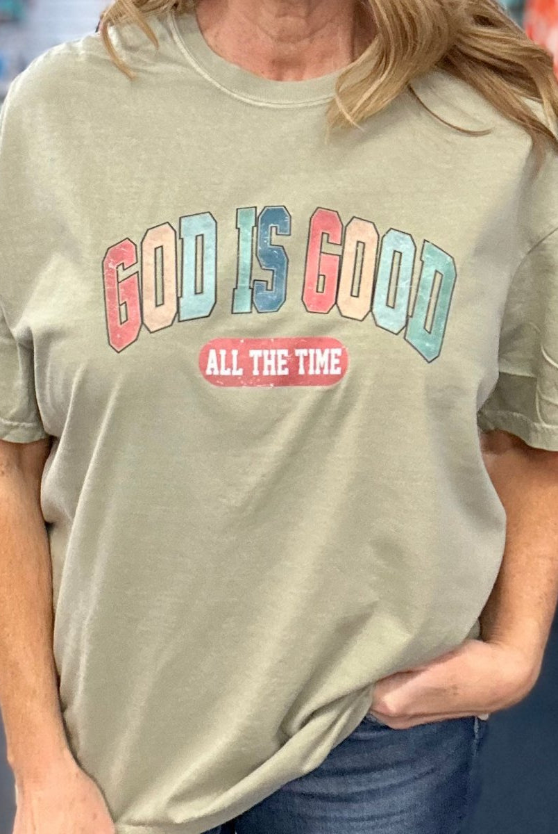 God is Good | Graphic Tee | Comfort Colors - Graphic Tee -Jimberly's Boutique-Olive Branch-Mississippi