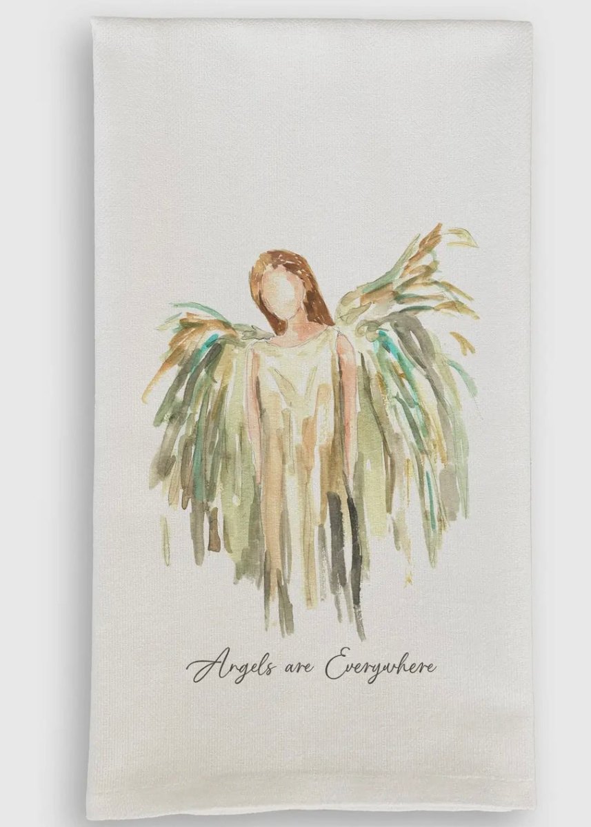 Gold Celestial Angel w Angels Quote Tea Towel - Dishtowel - Jimberly's Boutique - Olive Branch - Mississippi