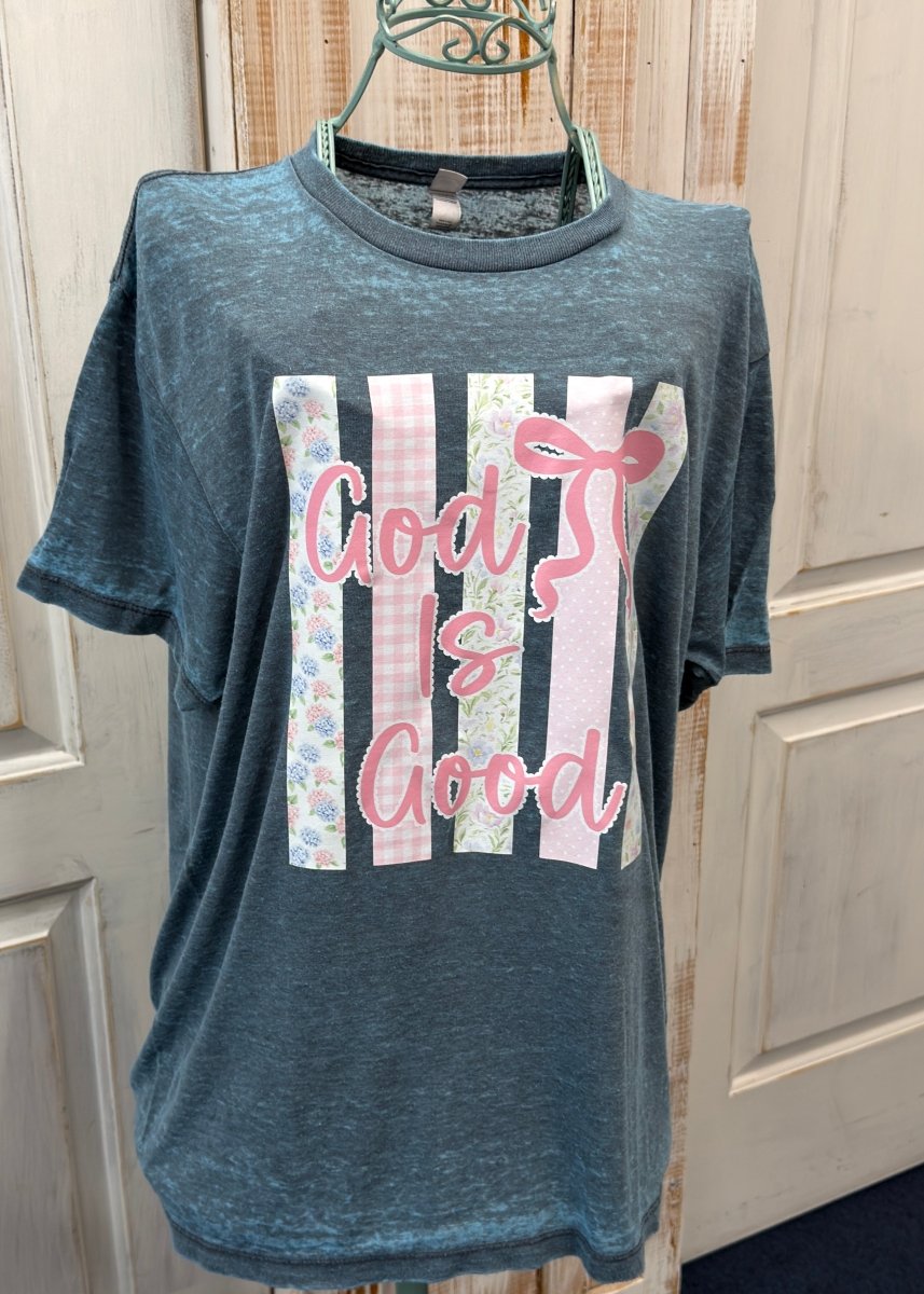 Good Is Good | Graphic Tee | Blue Colortone - Graphic Tee -Jimberly's Boutique-Olive Branch-Mississippi