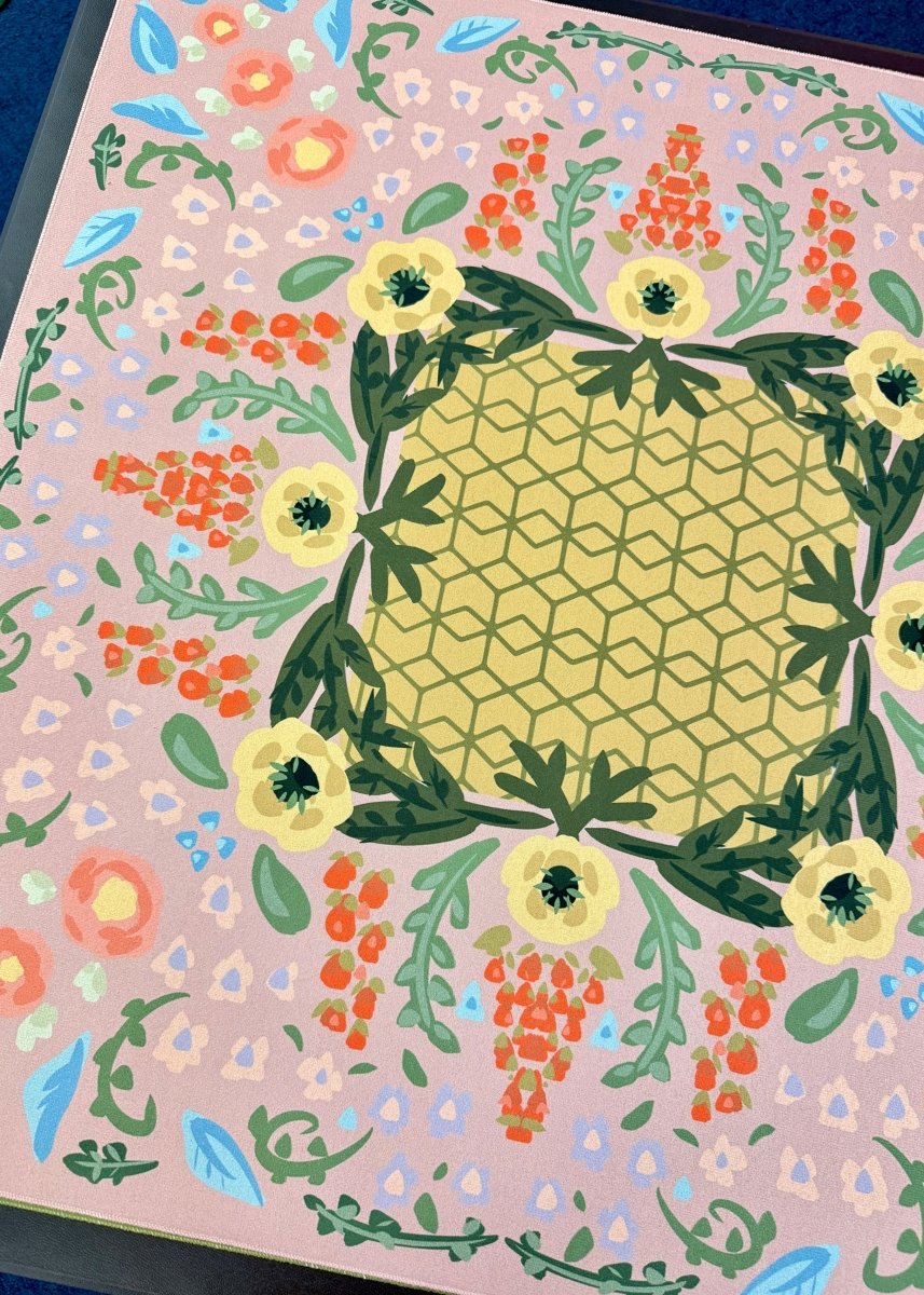 Grandma’s China Cabinet - Pink - Mahjong Mat | Brewtifully - Jimberly's Boutique - Olive Branch - Mississippi